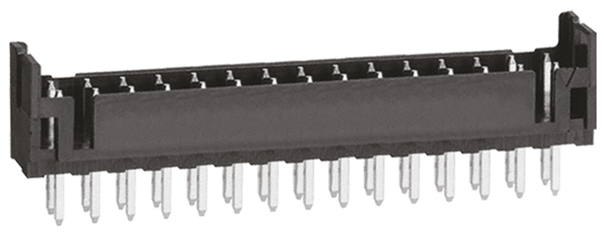 Hirose DF11 Series Straight Through Hole PCB Header, 30 Contact(s), 2 mm Pitch, 2 Row, Shrouded