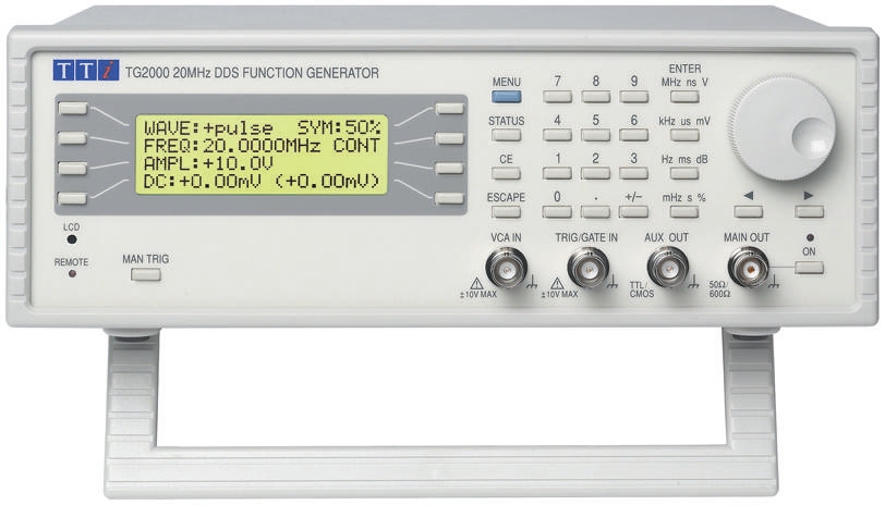 Aim-TTi TG 2000 Function Generator, 1mHz Min, 20MHz Max, FM Modulation, Variable Sweep