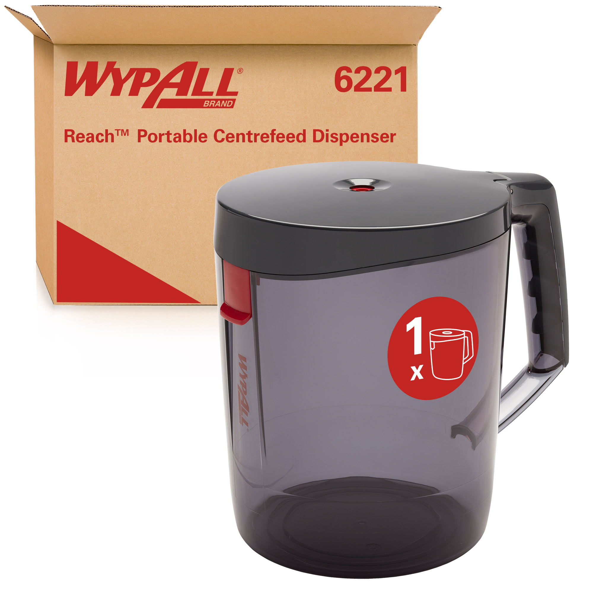 WYPALL WypAll® Wipe Dispenser, Free Standing, Portable