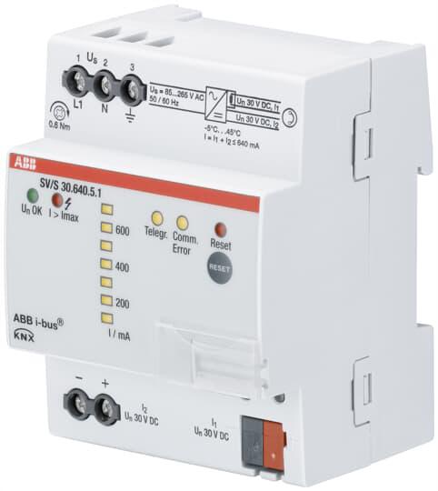 ABB SV/S DIN Rail Power Supply, 100 → 240V ac ac Input, 30V dc dc Output, 640mA Output