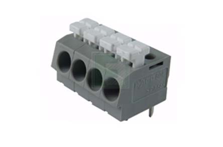 WAGO 804 Series PCB Terminal Strip, 4-Pole, Female, 4-Way, PCB Mount, 10 (UL/CSA) A, 24 (IEC/EN 60664-1) A