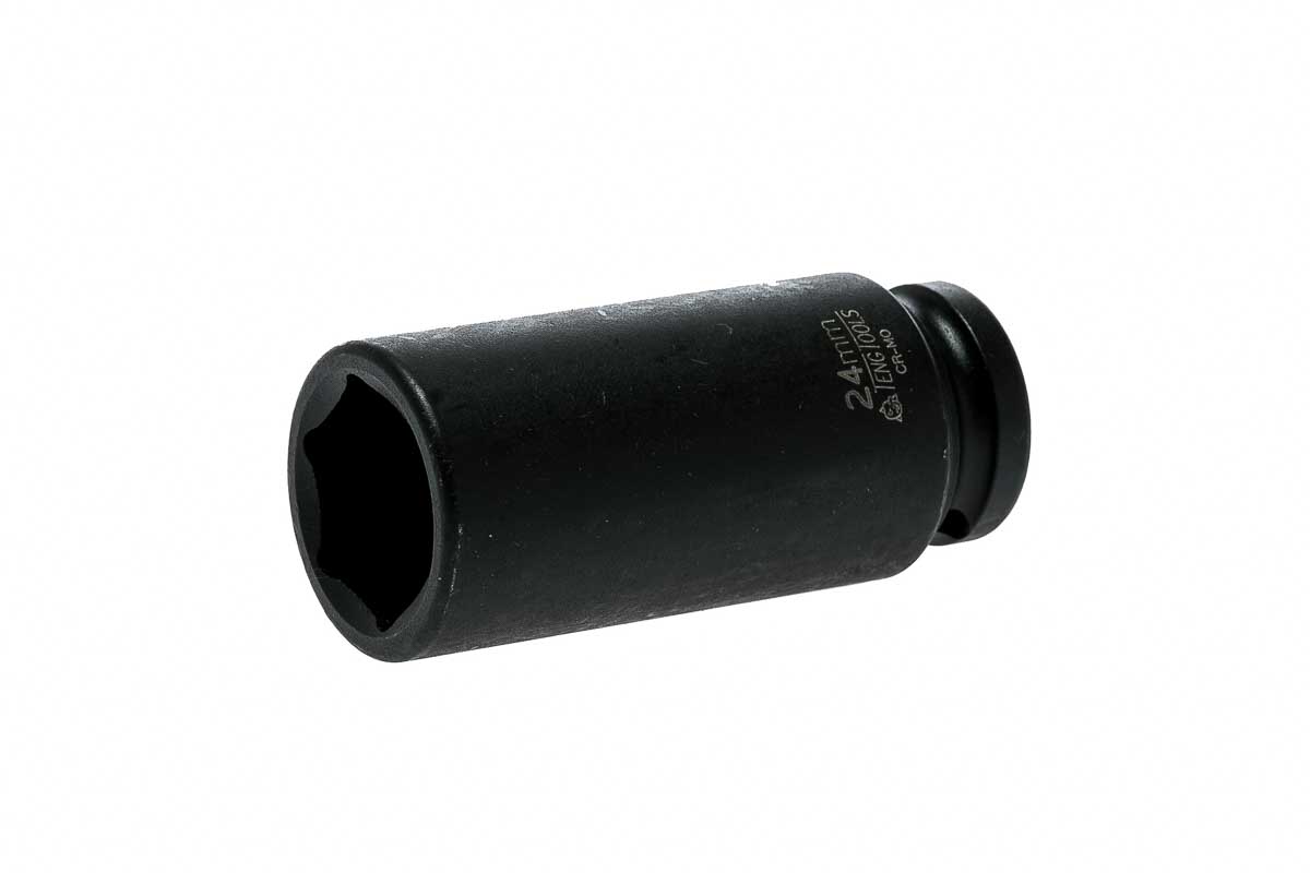 Teng Tools 24mm, 1/2 in Drive Impact Socket, 35 mm length