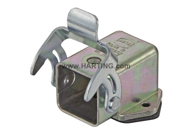 HARTING Han EMC Heavy Duty Power Connector Housing, Angled