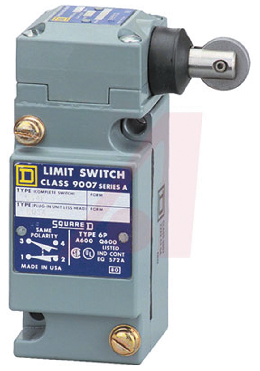 Telemecanique Sensors 9007 Series Coil Spring Limit Switch, NO/NC, IP67, SPDT, Zamak Zinc Alloy Housing, 600V ac Max,