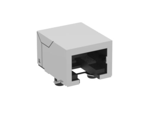 ERNI Female RJ Connector Module, Through Hole, Cat3, Cat4 1x1 Port 8P-8C -Way