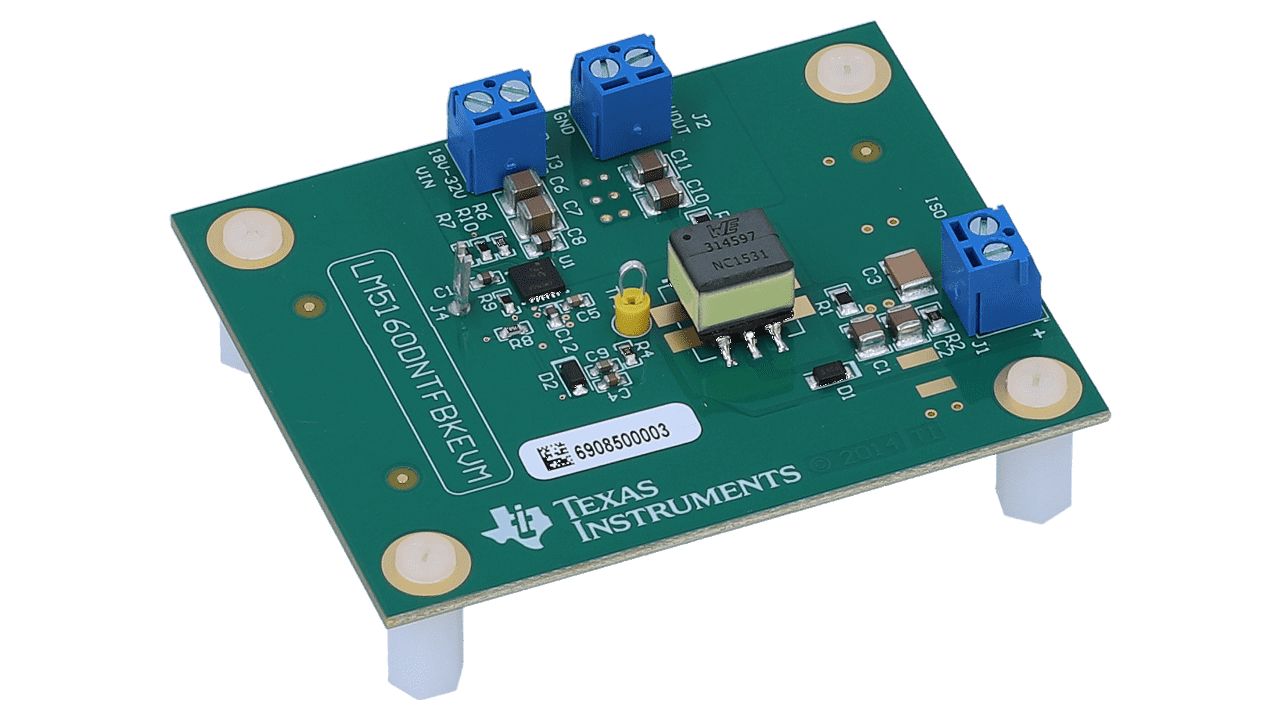 Texas Instruments Fly-Buck Isolated Bias Supply Evaluation Board Flyback Converter for LM5160 for LM5160