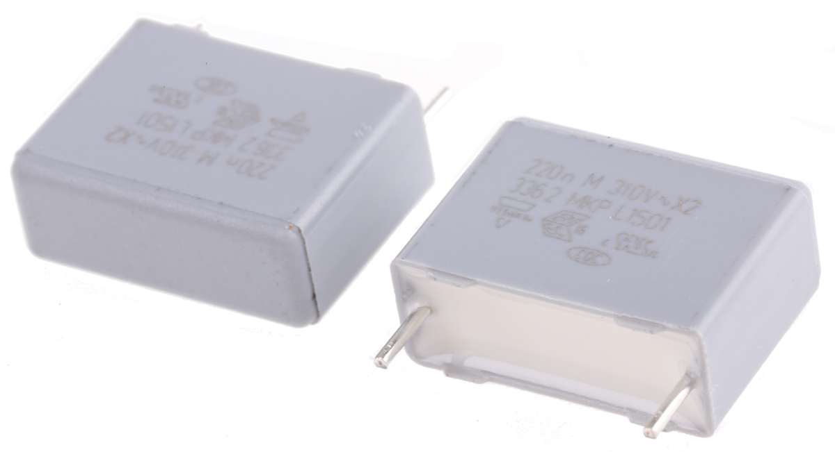 Vishay MKP 336 Polypropylene Film Capacitor, 310 V ac, 630 V dc, ±20%, 220nF, Through Hole