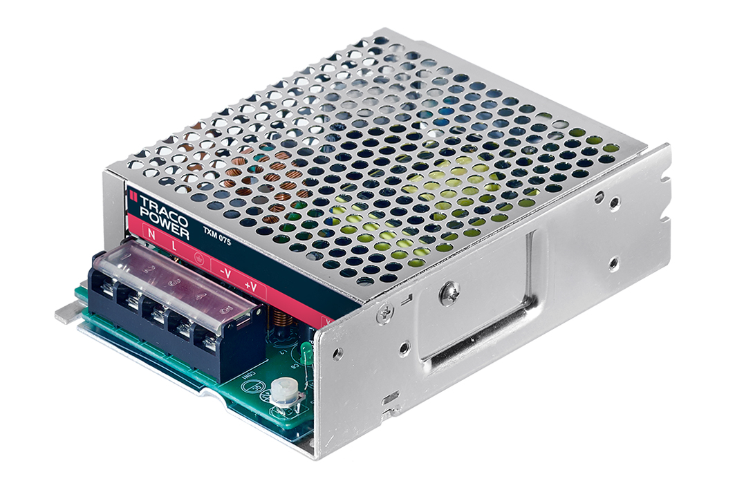 TRACOPOWER Switching Power Supply, TXM 075-148, 48V dc, 1.6A, 75W, 1 Output, 90 → 264V ac Input Voltage