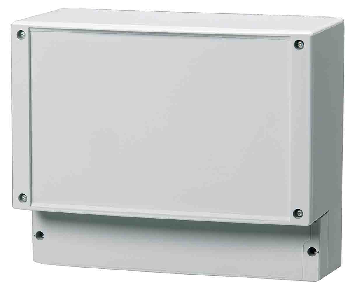Fibox Grey Polycarbonate Enclosure, IP65, Transparent Lid, 280 x 219 x 135mm