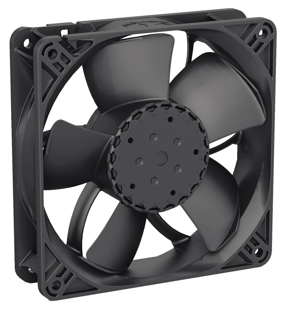 ebm-papst 4300 N - S-Panther Series Axial Fan, 48 V dc, DC Operation, 190m³/h, 4W, 119 x 119 x 32mm