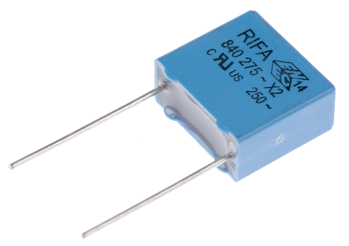 KEMET PHE840 Polypropylene Film Capacitor, 275 V ac, 760 V dc, ±20%, 100nF, Through Hole