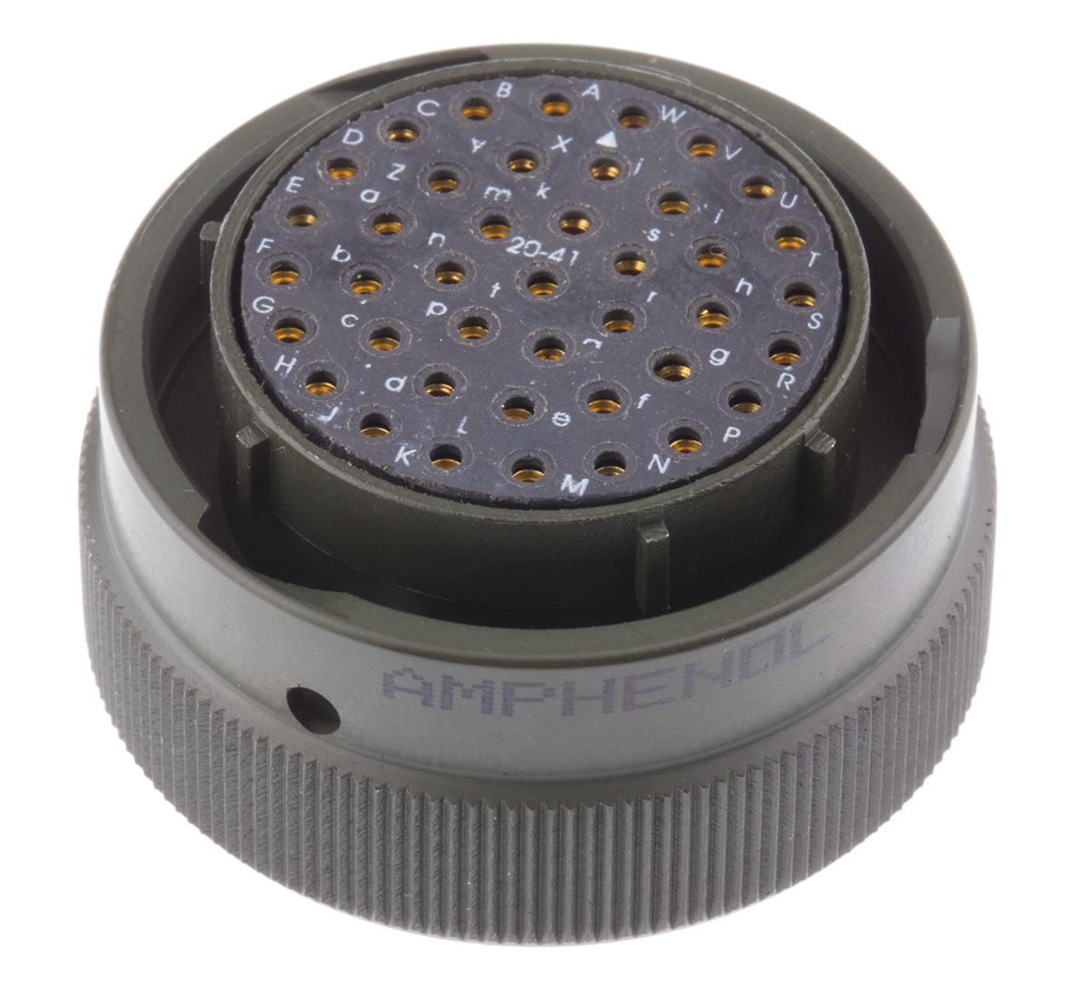 Amphenol Limited, 62GB 41 Way Cable Mount MIL Spec Circular Connector PlugOlive, Socket Contacts,Shell Size 20, Bayonet