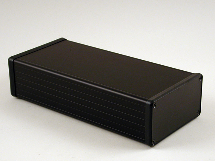 Hammond 1455 Series Extruded Aluminium Enclosure, IP54, 220 x 103 x 53mm