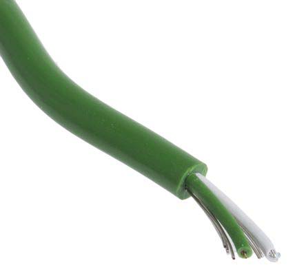 RS PRO Type K Thermocouple Cable/Wire, 50m, Screened, PVC Mylar Insulation, +105°C Max, 7/0.2mm