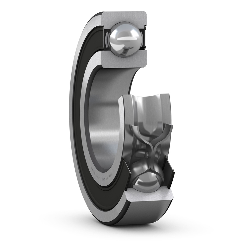 SKF 62/22-2RS1 1 Row Deep Groove Ball Bearing - 22 mm ID, 50 mm OD