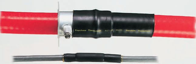 TE Connectivity Adhesive Lined Heat Shrink Tubing, Black 114.3mm Sleeve Dia. x 254mm Length 3:1 Ratio, SST Series