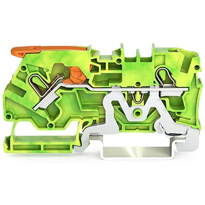 WAGO 2104-1207 TOPJOB S Series Green, Yellow, 4mm², 1-Level, Push In Termination, ATEX, CSA, IECEx