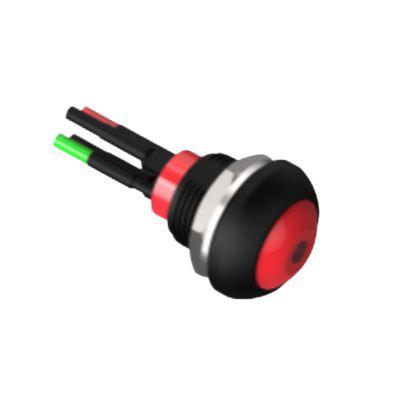 TE Connectivity PB6 Series Illuminated Push Button Switch, (On)-Off, Panel Mount, SPST - NO, White LED, 50 V dc, 125V