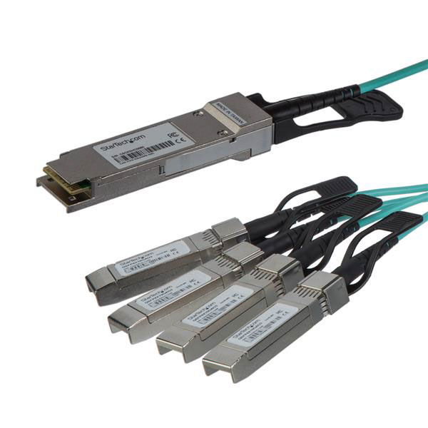 StarTech.com Cisco Compatible SFP QSFP+ breakout cable Module