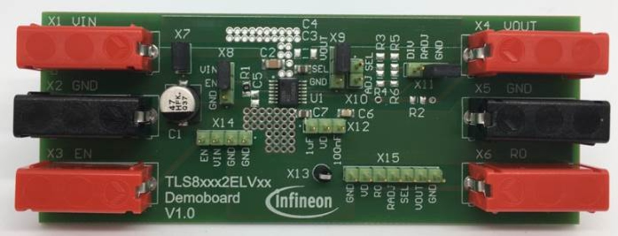 Infineon TLS835B2ELVSE BOARD LDO Voltage Regulator for TLS835 Linear Voltage Regulator for Microcontroller, Low