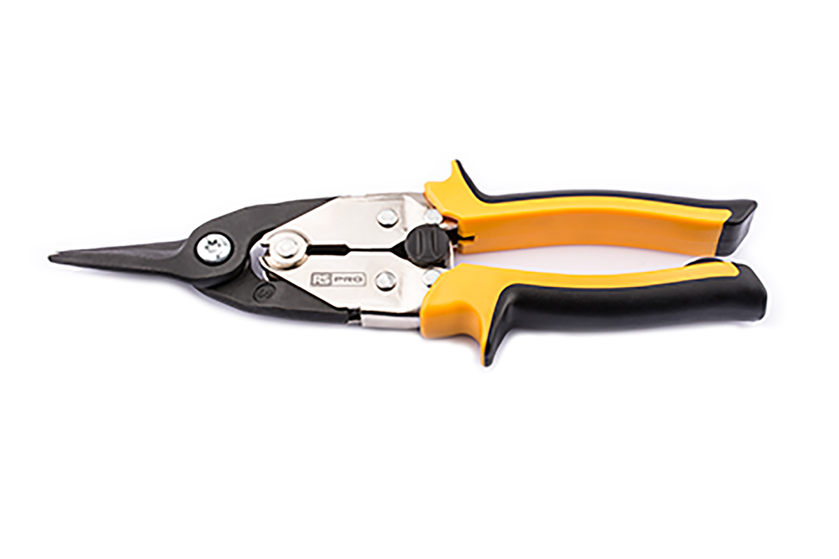 RS PRO 250 mm Straight Tin Snip for Cold Rolled Steel, Stainless Steel