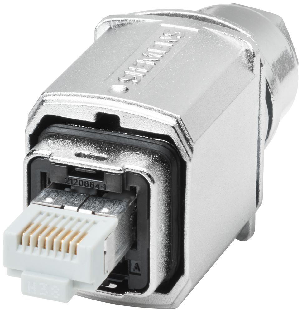 Siemens Plug Ethernet Connector, Cable Mount, Cat6a Straight 4 x 2 Port 8 -Way