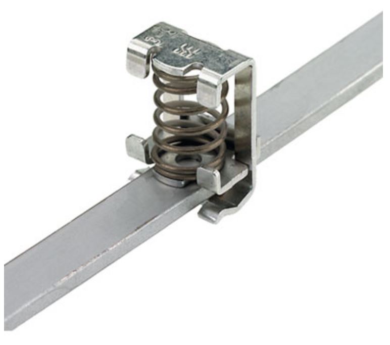 Weidmuller KLBUE Series Clamping Yoke for Use with DIN Rail Terminal Blocks