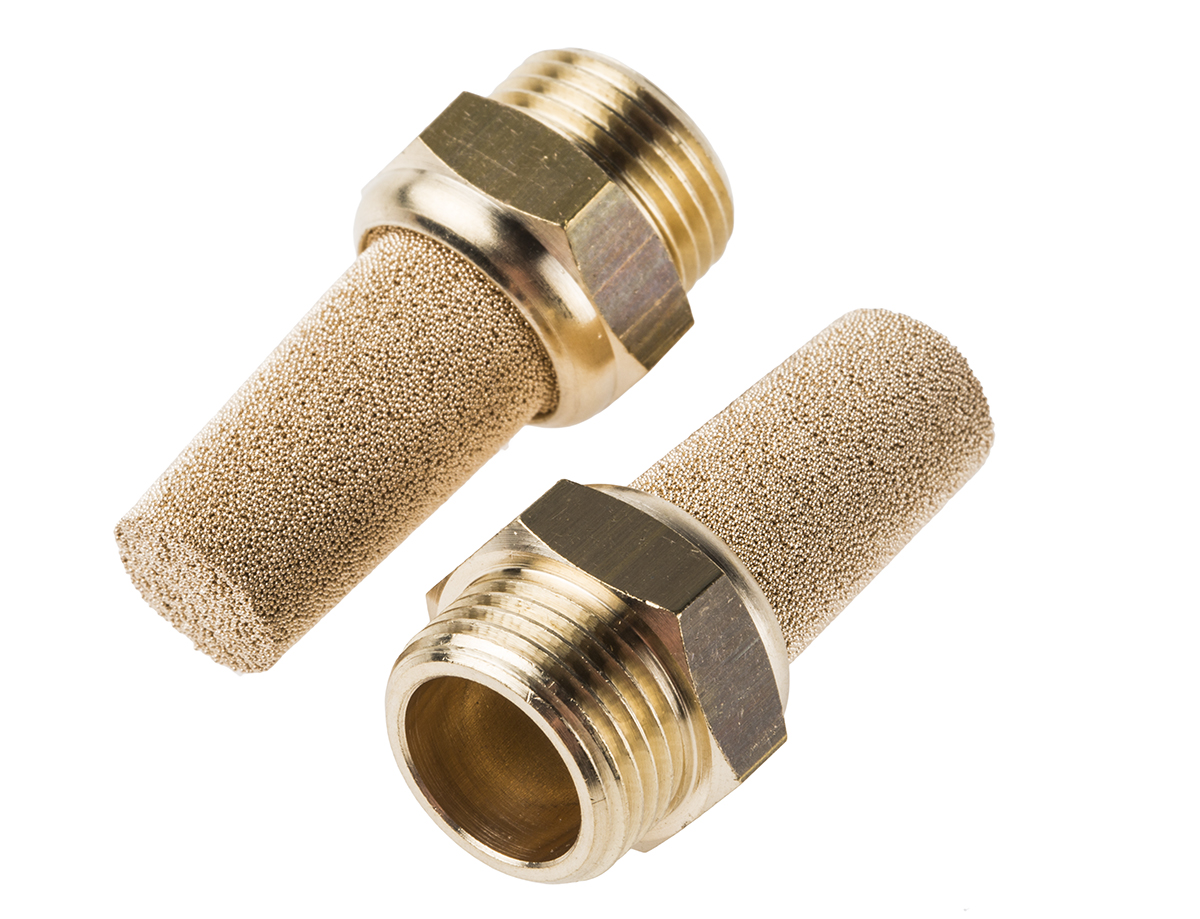 Festo AMTE Brass, Bronze 10bar Pneumatic Silencer, Threaded, G 3/8 Male