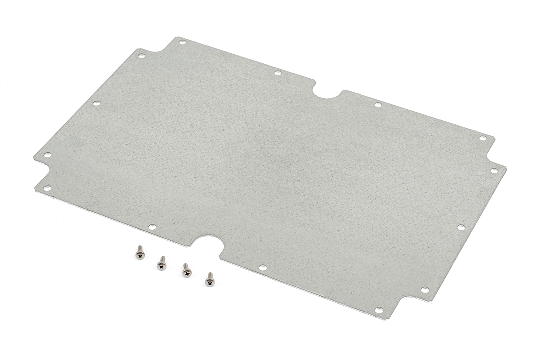Hammond Steel Mounting Plate, 200mm W, 300mm L for Use with 1554 & 1555 X Enclosures