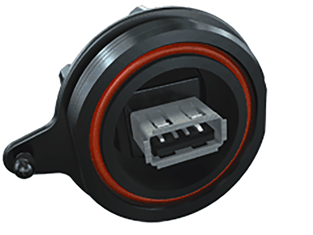 Samtec, Panel Mount, Socket- Single Port Type A to B 2.0 IP68 USB Connector