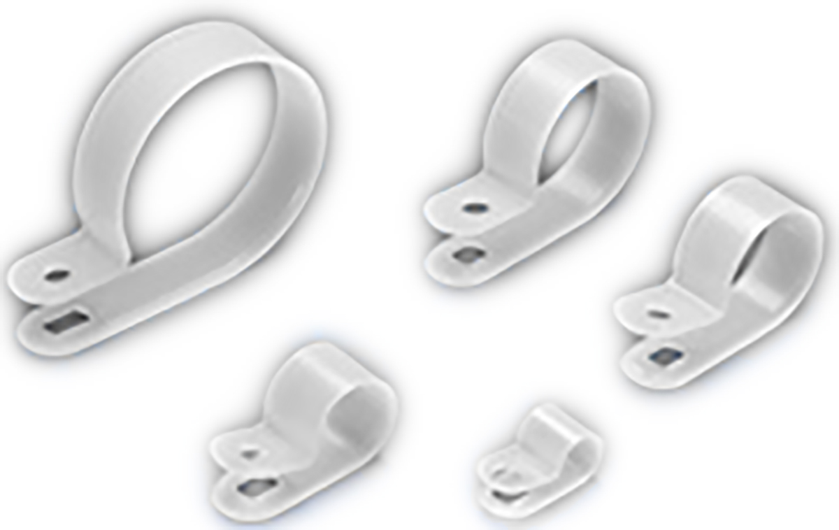 RS PRO Natural Nylon cable clamp, 6.4mm Max. Bundle