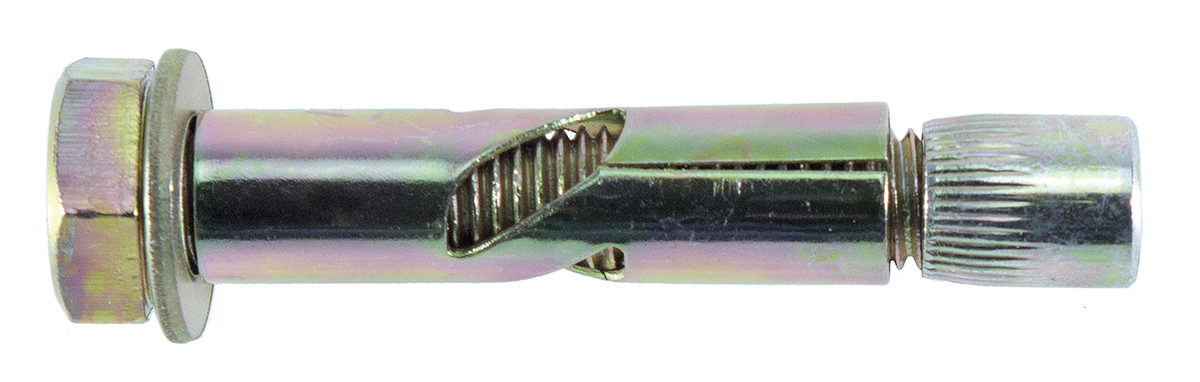 RS PRO Bright Zinc Plated Sleeve Anchor 10 x 60mm x 60mm, 14mm Fixing Hole