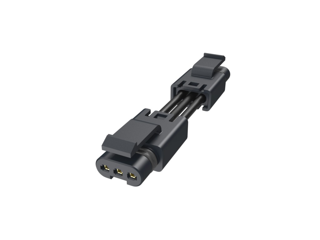 Amphenol Communications Solutions FLHT3P008 Series Straight PCB Socket, 3-Contact, 1-Row, 2.5mm Pitch, Poke-In