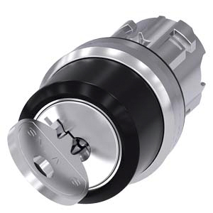 Siemens SIRIUS ACT 3SU10 2-position Key Switch Head, Latching, 22mm Cutout