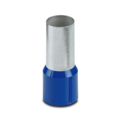 Phoenix Contact Insulated Ferrule, 27mm Pin Length, 16.7mm Pin Diameter, Blue