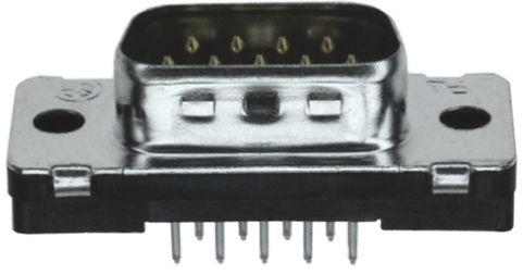TE Connectivity Amplimite HD-20 9 Way Through Hole D-sub Connector Plug, 2.74mm Pitch