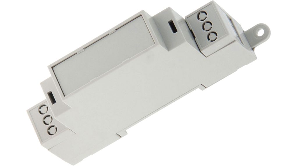 RND DIN-Rail Module Box Enclosure Type RND 455 Series , 18.1 x 90.2 x 57.5mm, ABS, Polycarbonate DIN Rail Enclosure