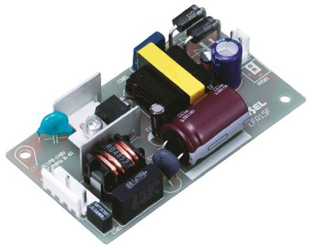 Cosel Switching Power Supply, LFA15F-12-Y, 12V dc, 1.3A, 15.6W, 1 Output, 85 → 264V ac Input Voltage