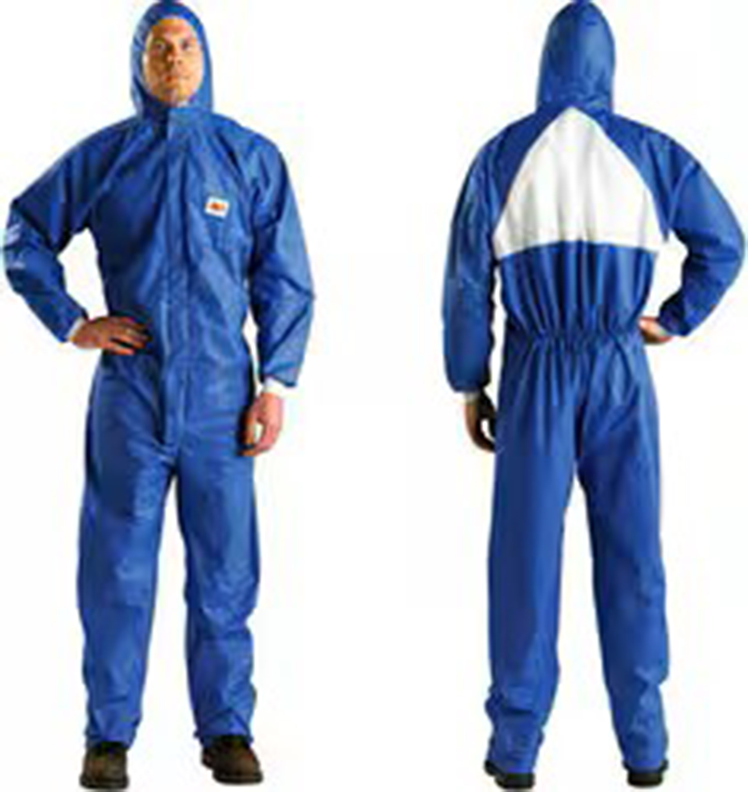 3M Blue, White Coverall, M