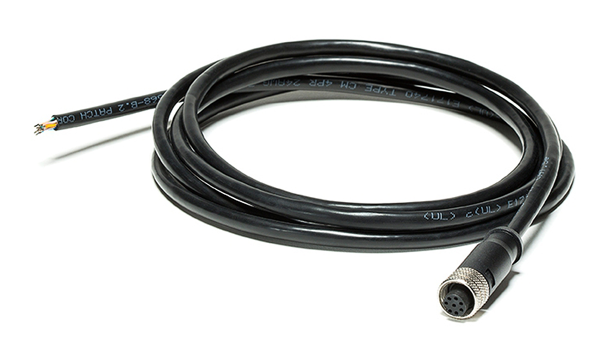 FLIR Female 8 way Threaded to Male 8 way M12 Sensor Actuator Cable, 2 m