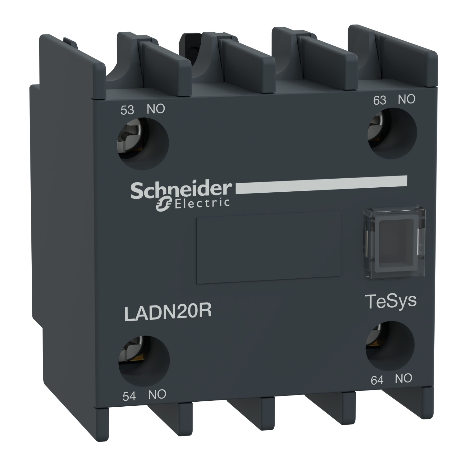 Schneider Electric Auxiliary Contact Block, 2 Contact, 2NO, Screw Mount, TeSys Deca TeSyS D