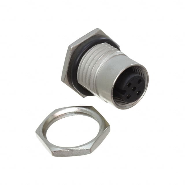 Amphenol Industrial Circular Connector, 5 Contacts, Panel, M12 Connector, Socket, Female, IP68, IP69K, M Series