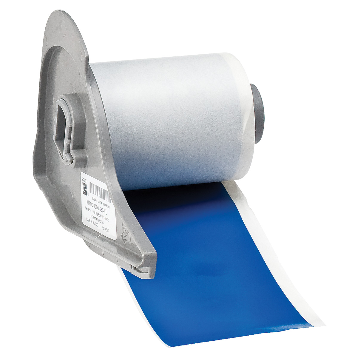 Brady B-595 Black on Blue Cable Labels, 15.24 m Length, 50.80 mm Width, 50.8mm Label Width