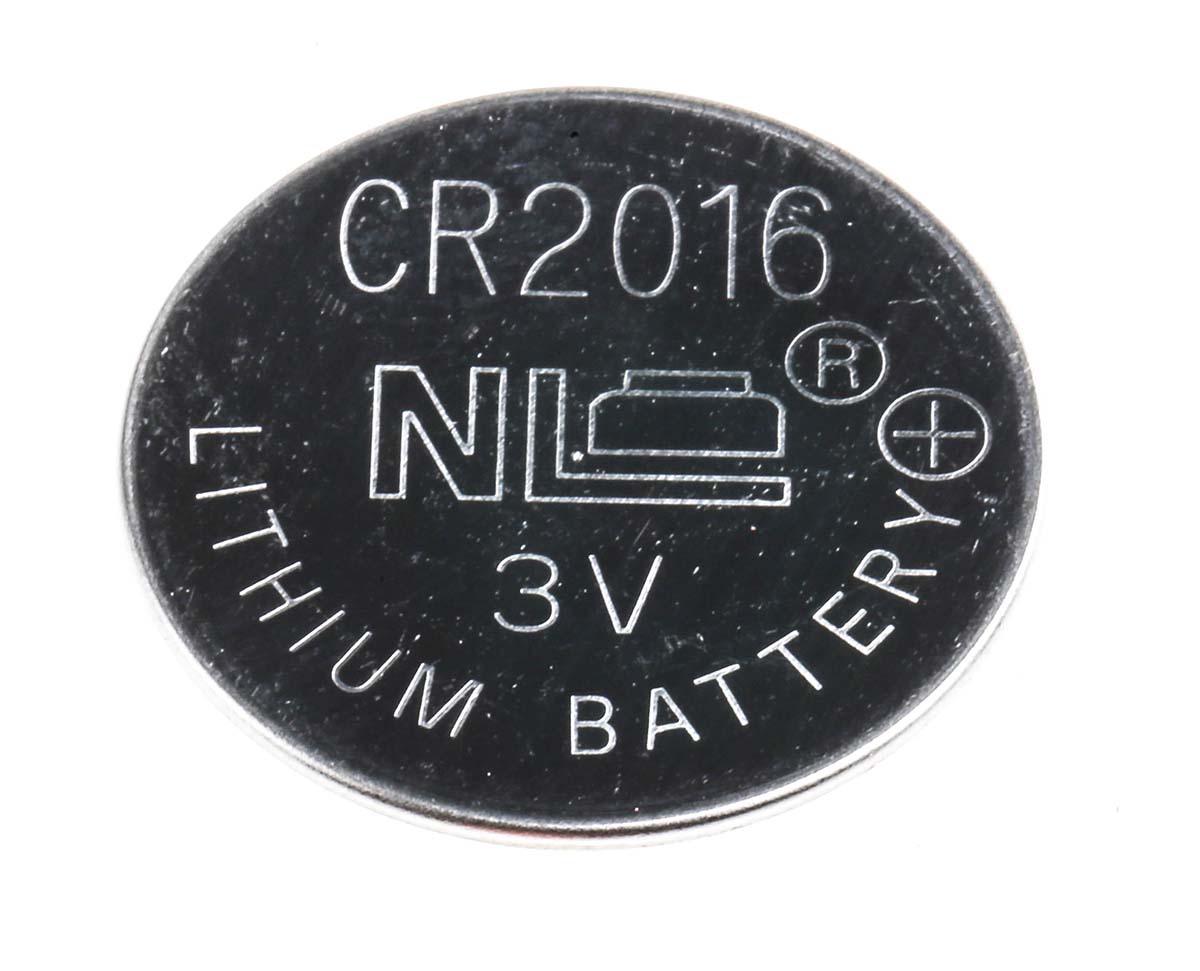 RS PRO CR2016 Button Batteries, 3V, 20mm Diameter, 5 Pack