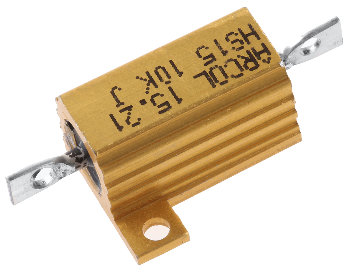 Arcol, 10kΩ 15W Wire Wound Chassis Mount Resistor HS15 10K J ±5%