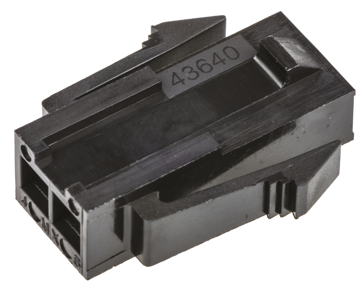 Molex, Micro-Fit 3.0 Male Connector Housing, 3mm Pitch, 2 Way, 1 Row