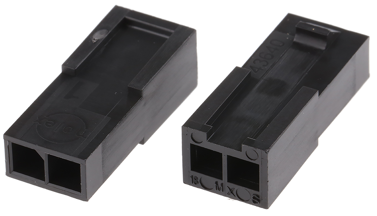 Molex, Micro-Fit 3.0 Male Connector Housing, 3mm Pitch, 2 Way, 1 Row