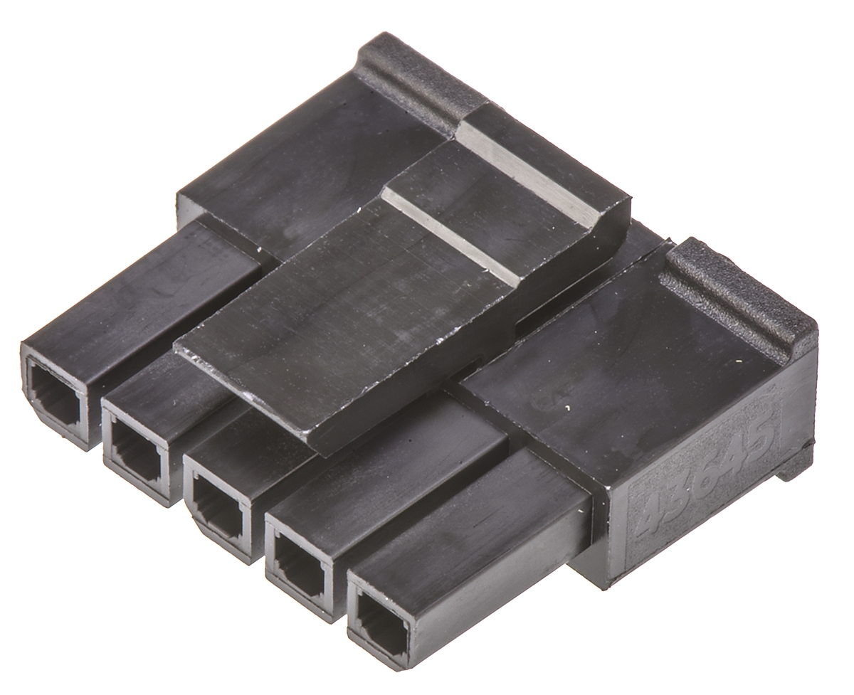 Molex, Micro-Fit 3.0 Female Connector Housing, 3mm Pitch, 5 Way, 1 Row