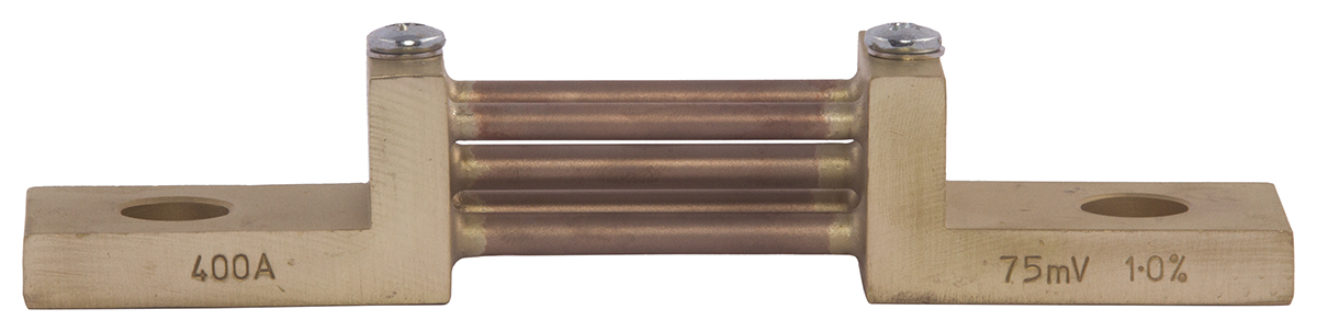 Sifam Tinsley Brass-Ended Shunt, 400 A Max, 75mV Output
