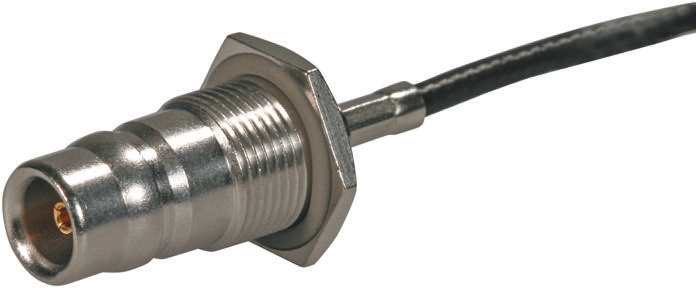 Huber+Suhner, Plug Panel Mount QN Connector, 50Ω, Crimp Termination, Straight Body